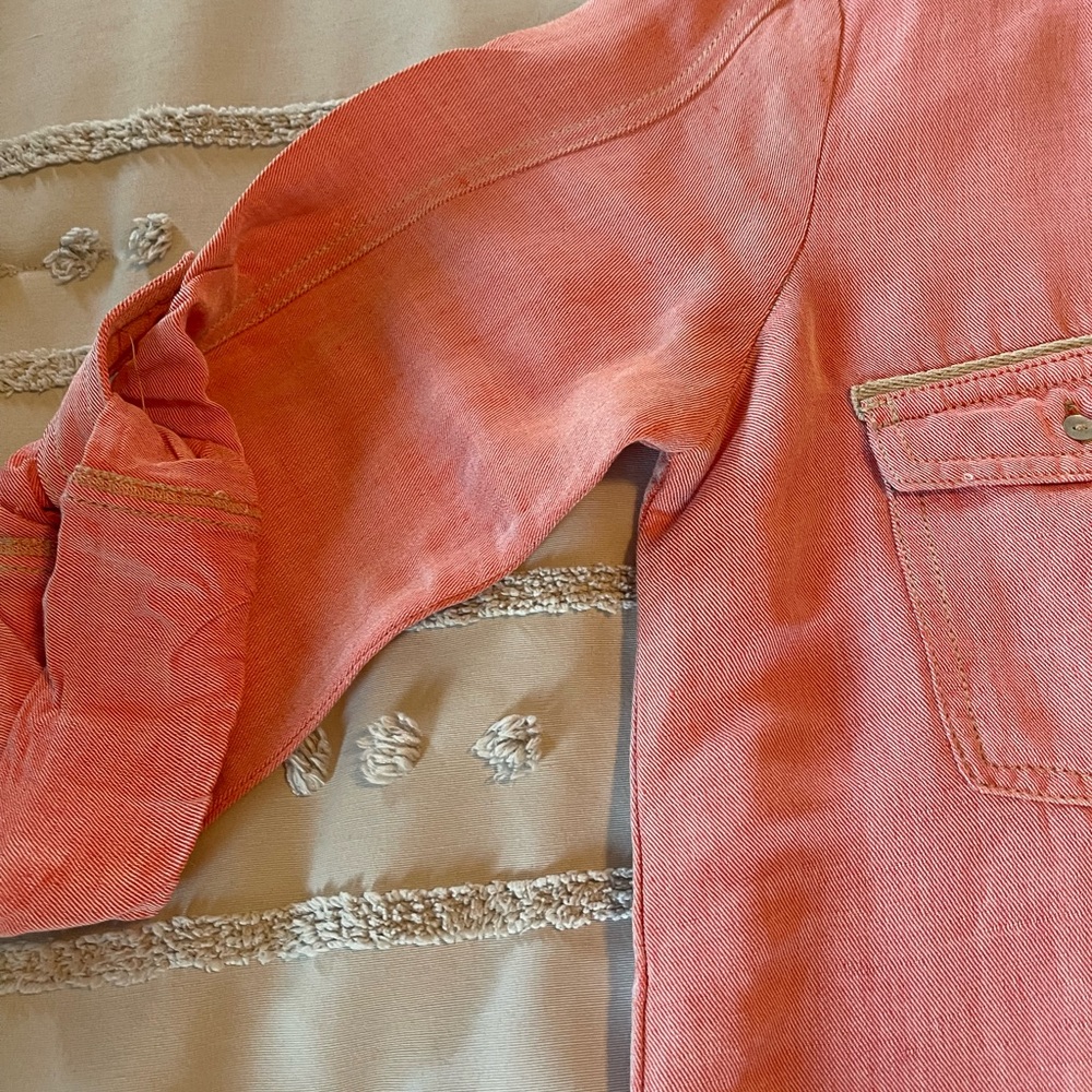 Zara Basic Linen/Flax Shirt/ Bathing Suit Cover U… - image 6